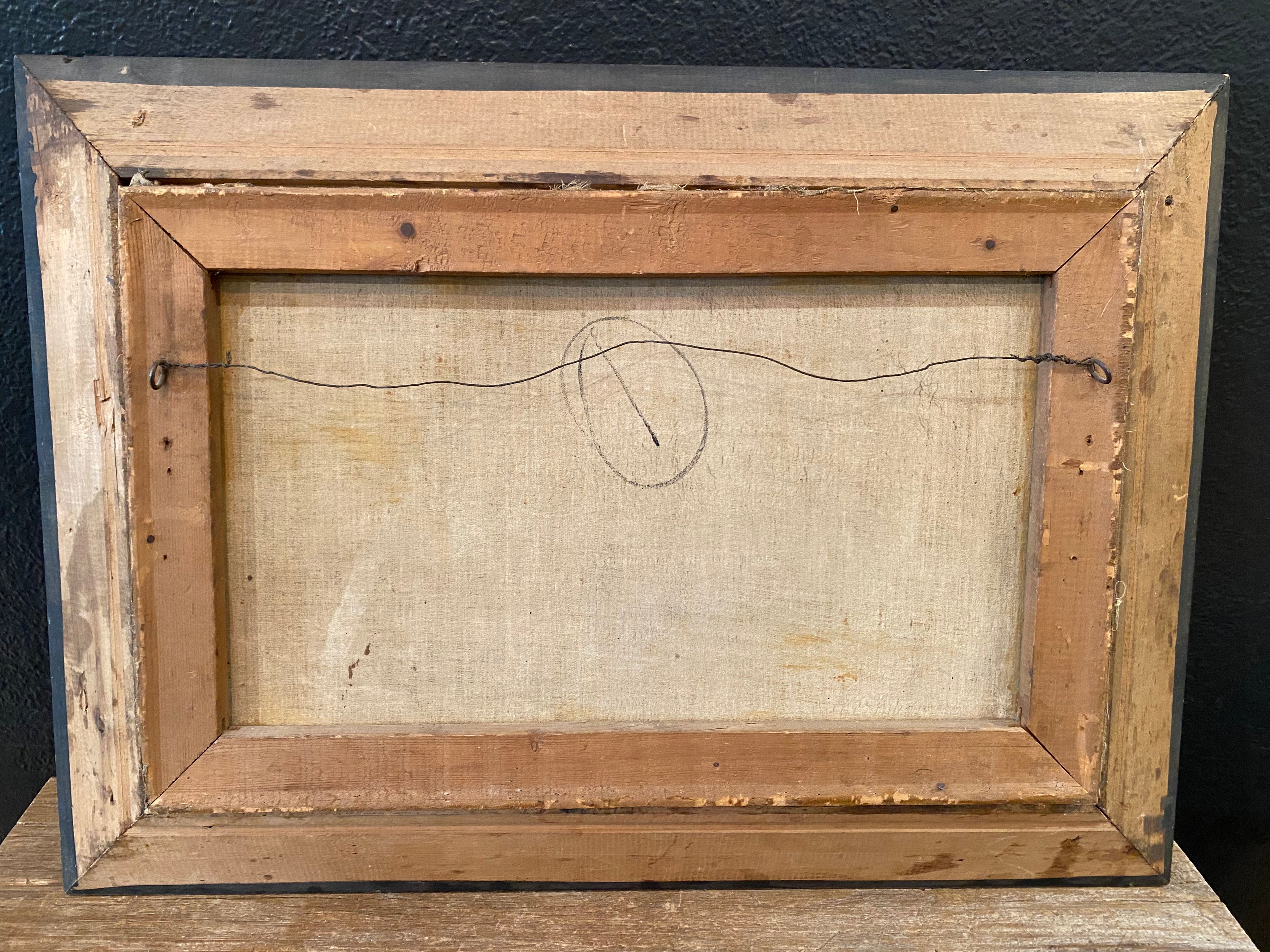 Antique Oil Painting in Frame