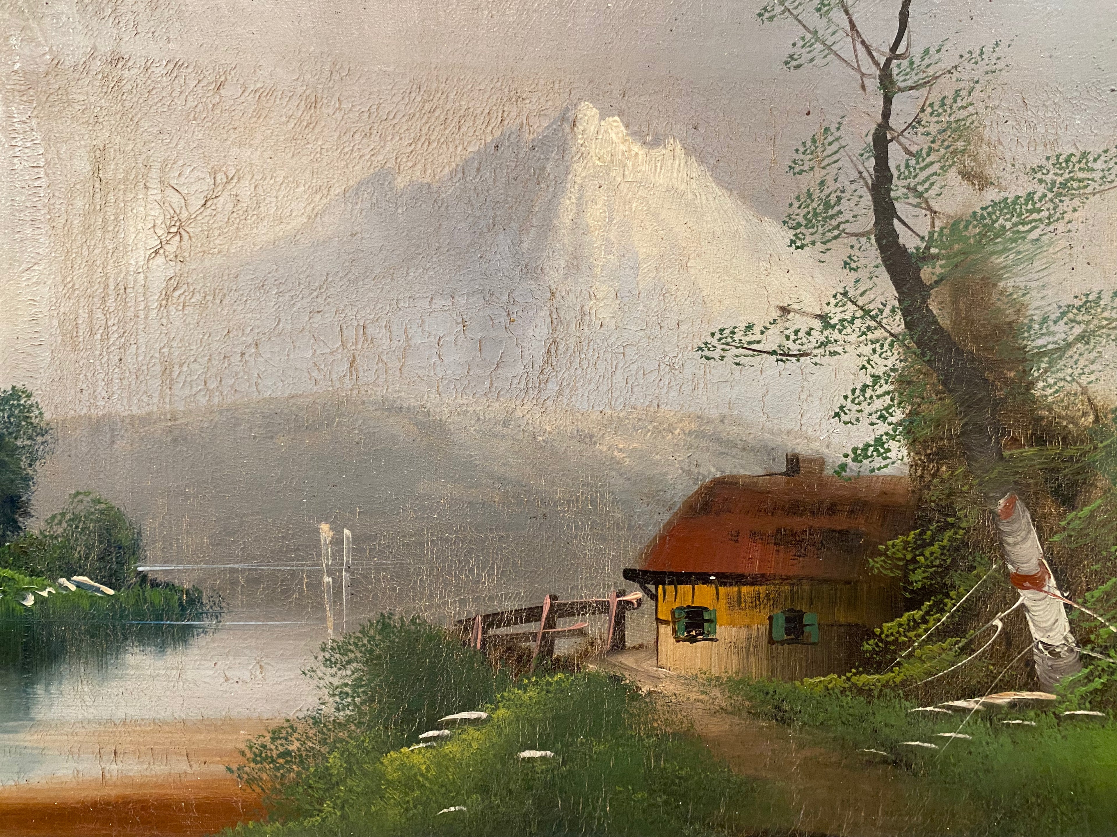 Antique Oil Painting in Frame