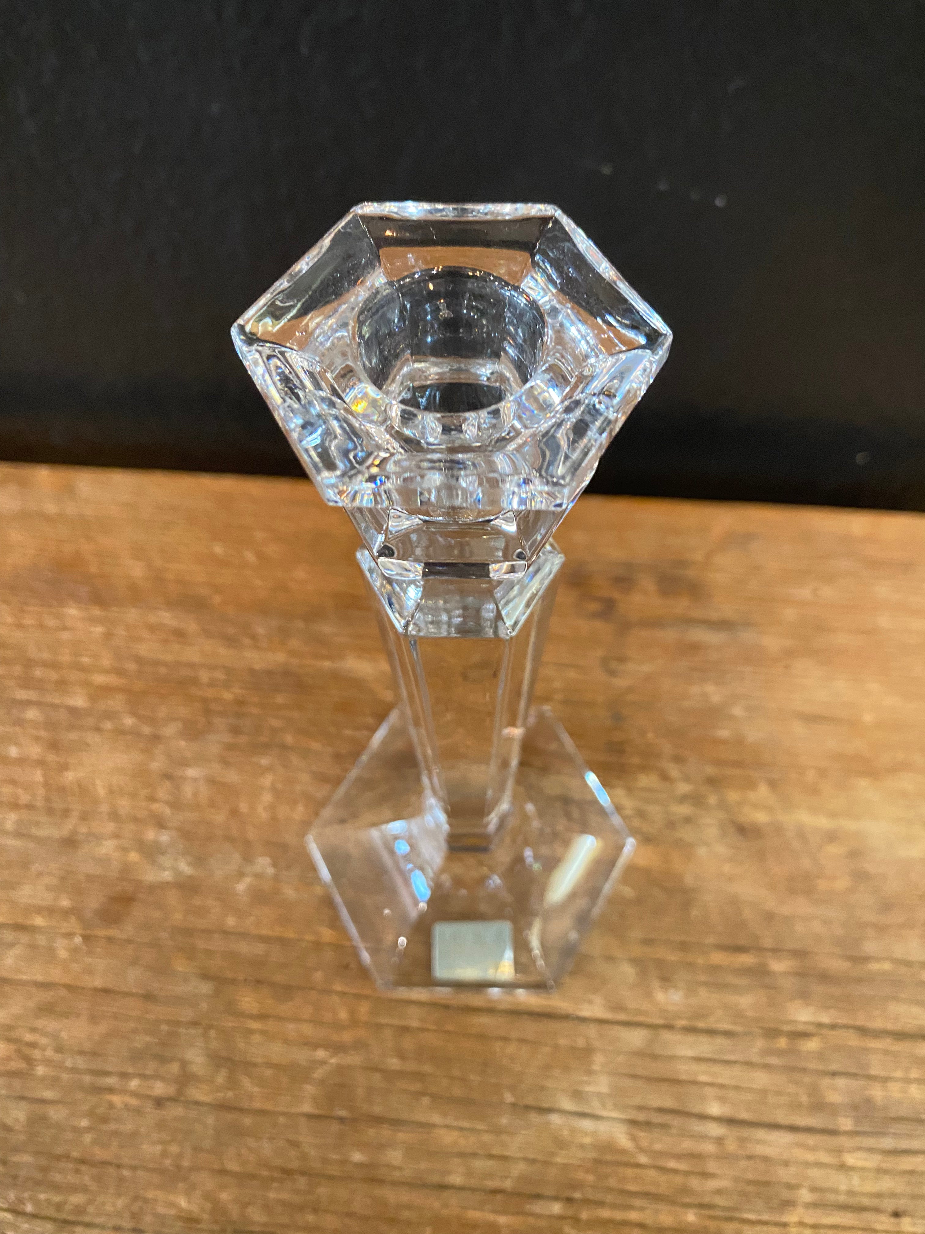 Mikasa Leaded Glass Candlestick