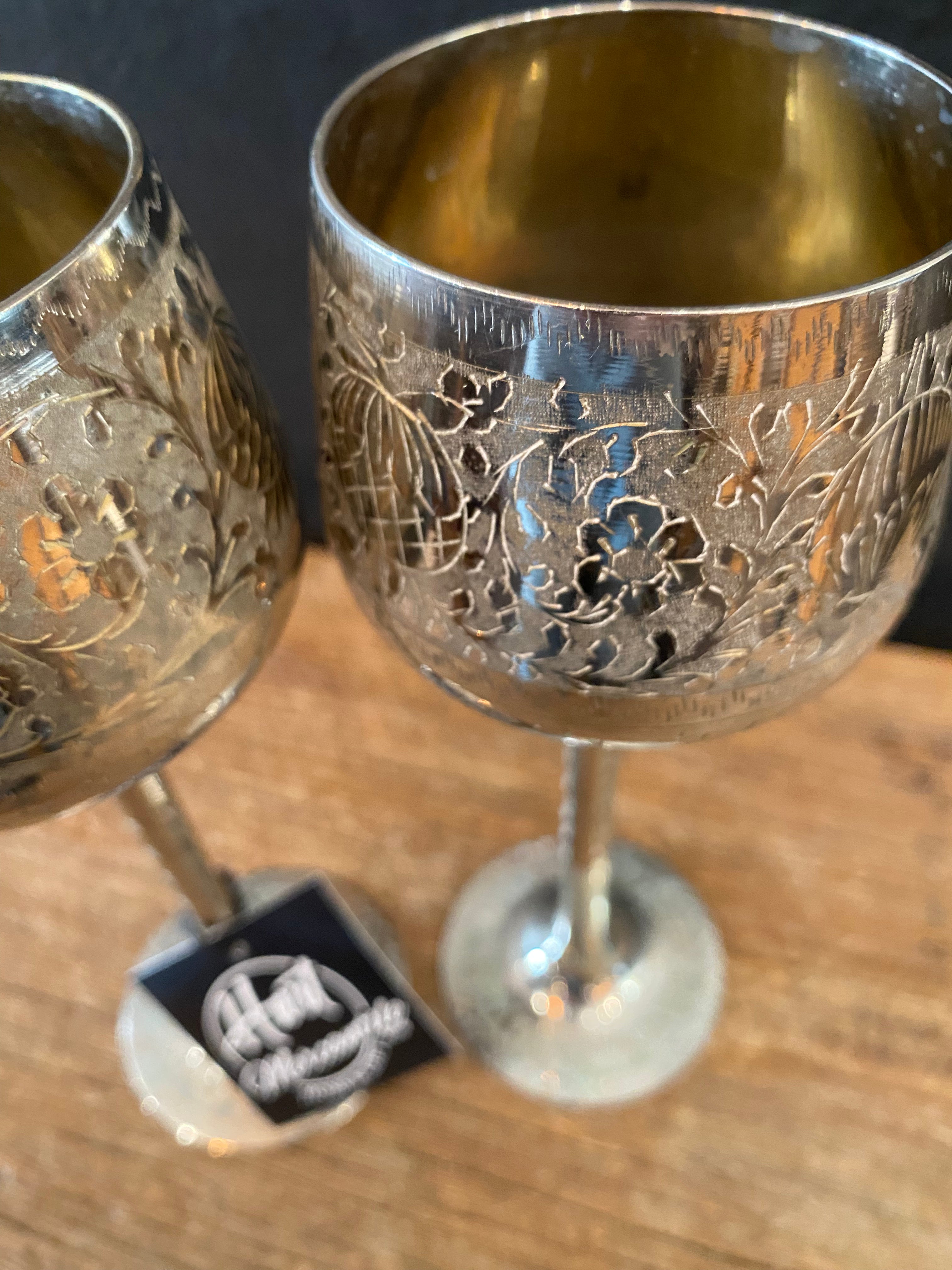 Pair Of Wedding Wine Glasses