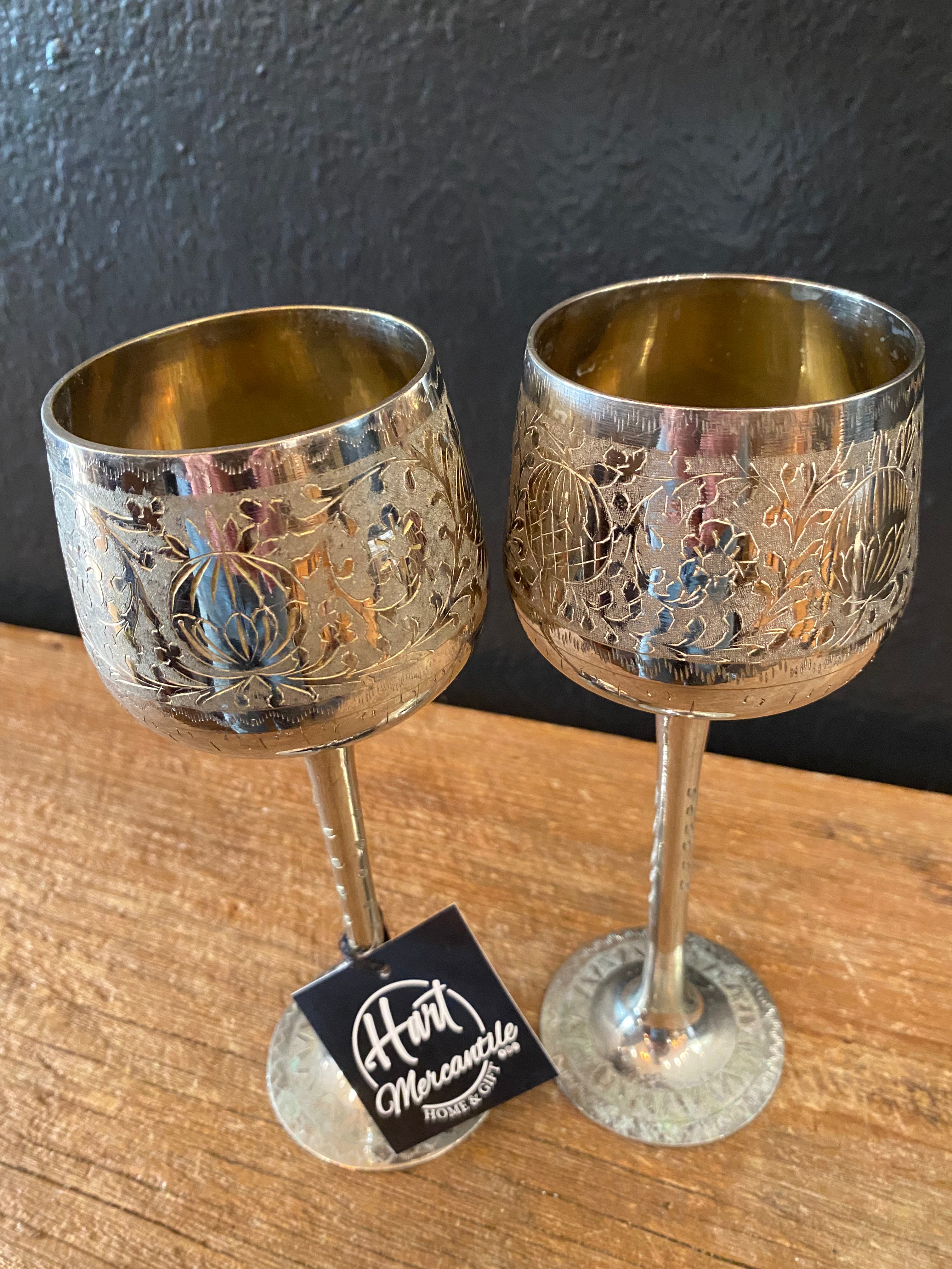 Pair Of Wedding Wine Glasses