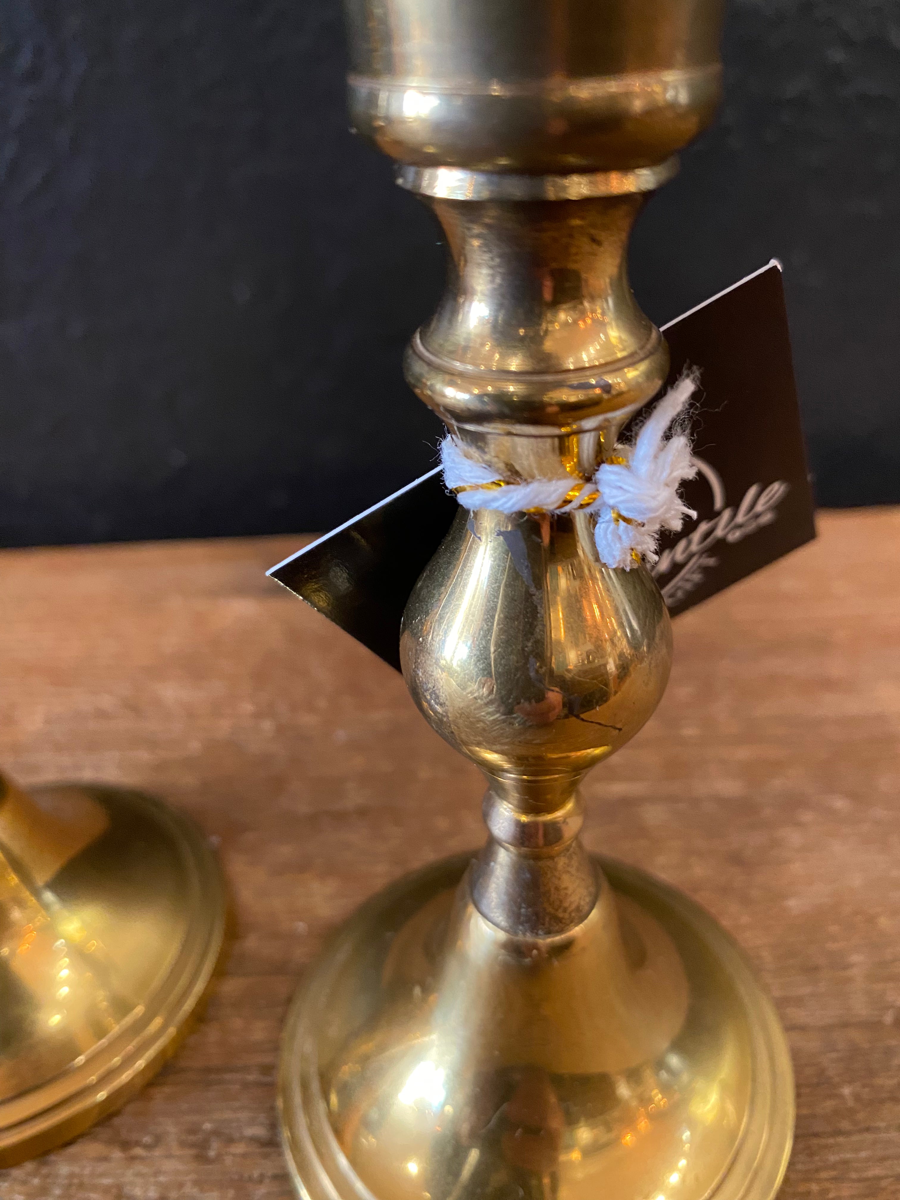 Pair Of Brass Candlesticks