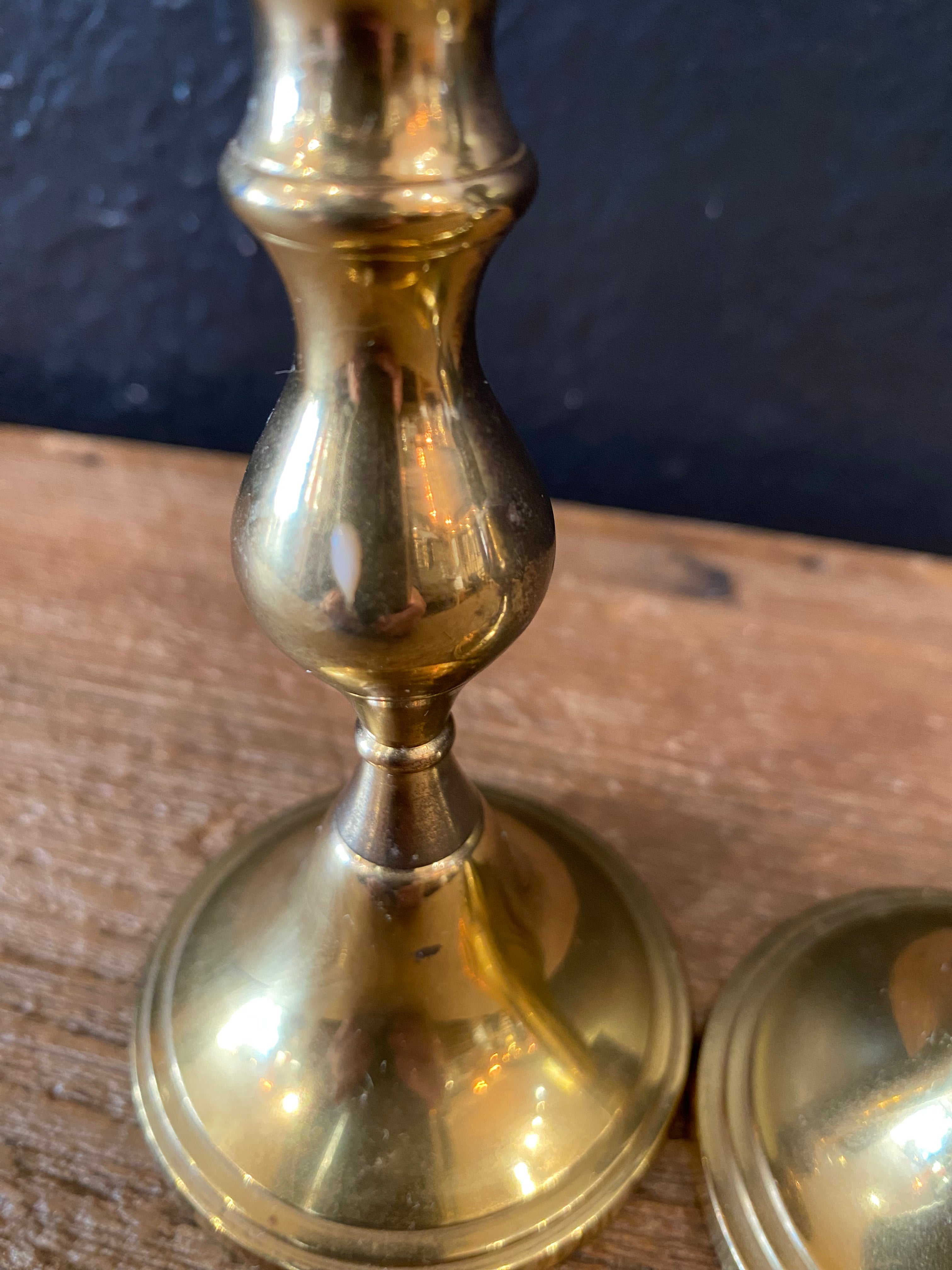 Pair Of Brass Candlesticks