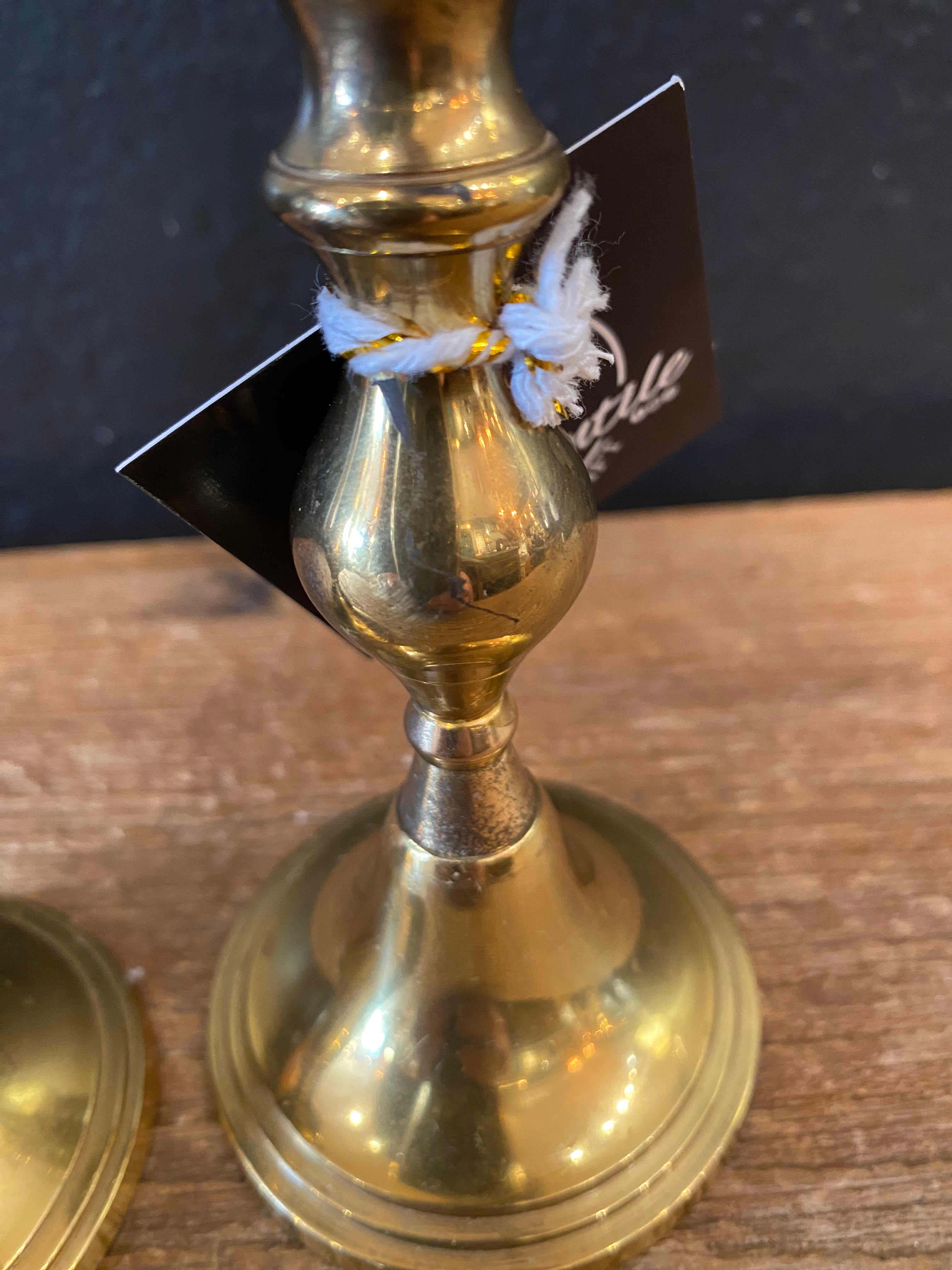 Pair Of Brass Candlesticks