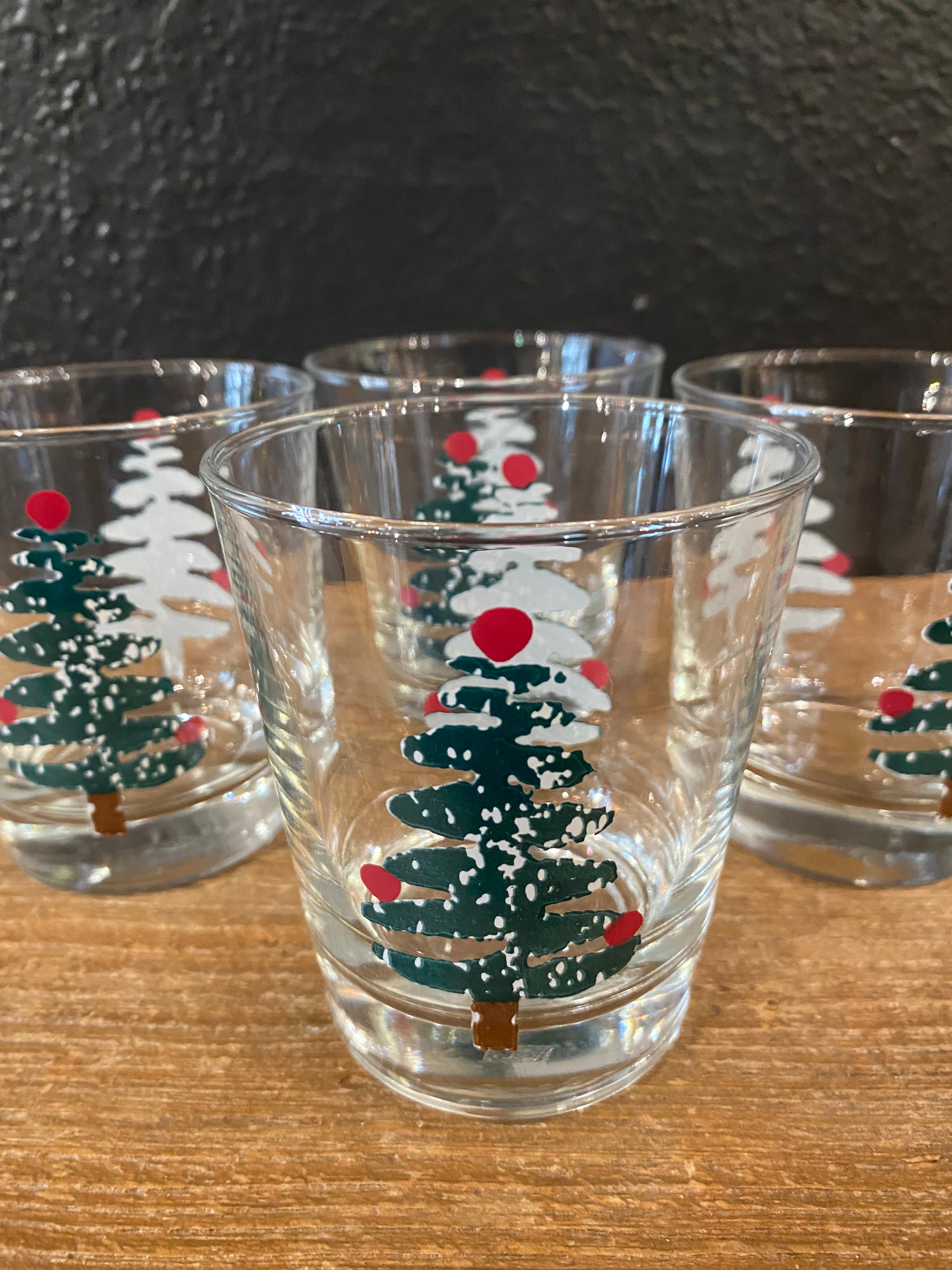 Christmas Tree Rocks Glasses | Set Of Four
