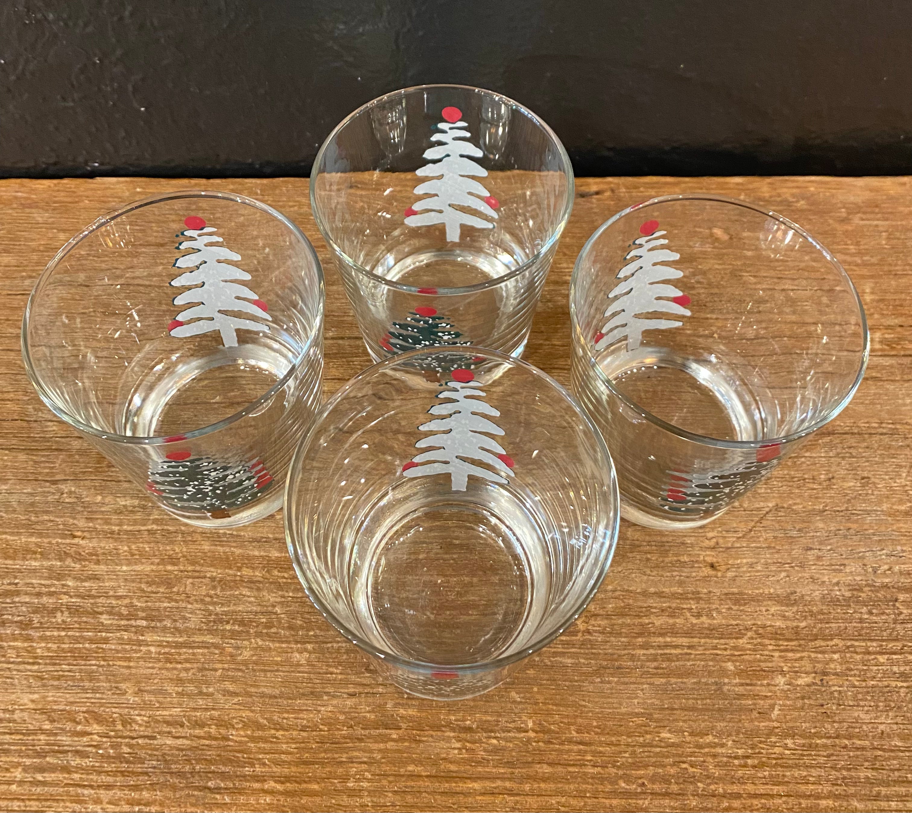 Christmas Tree Rocks Glasses | Set Of Four
