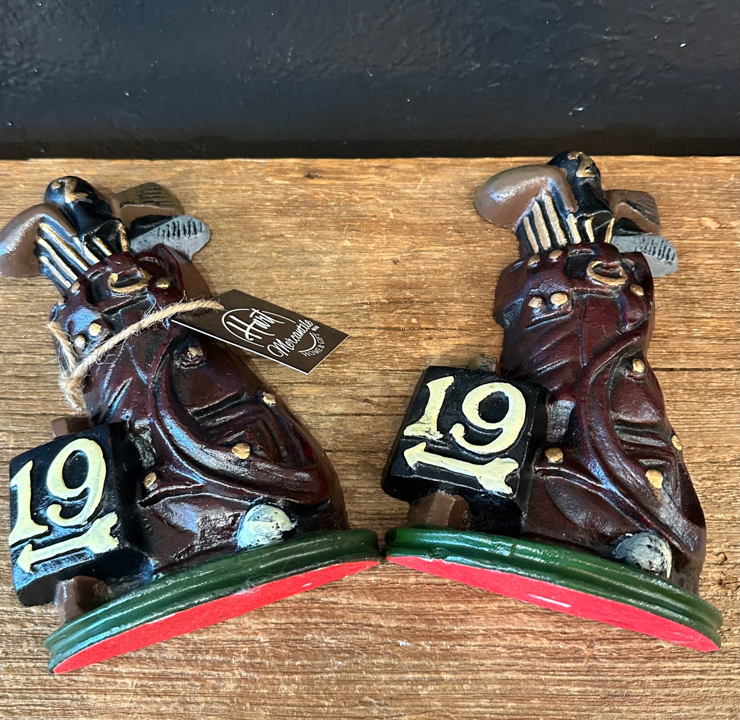 Golf Themed Book Ends