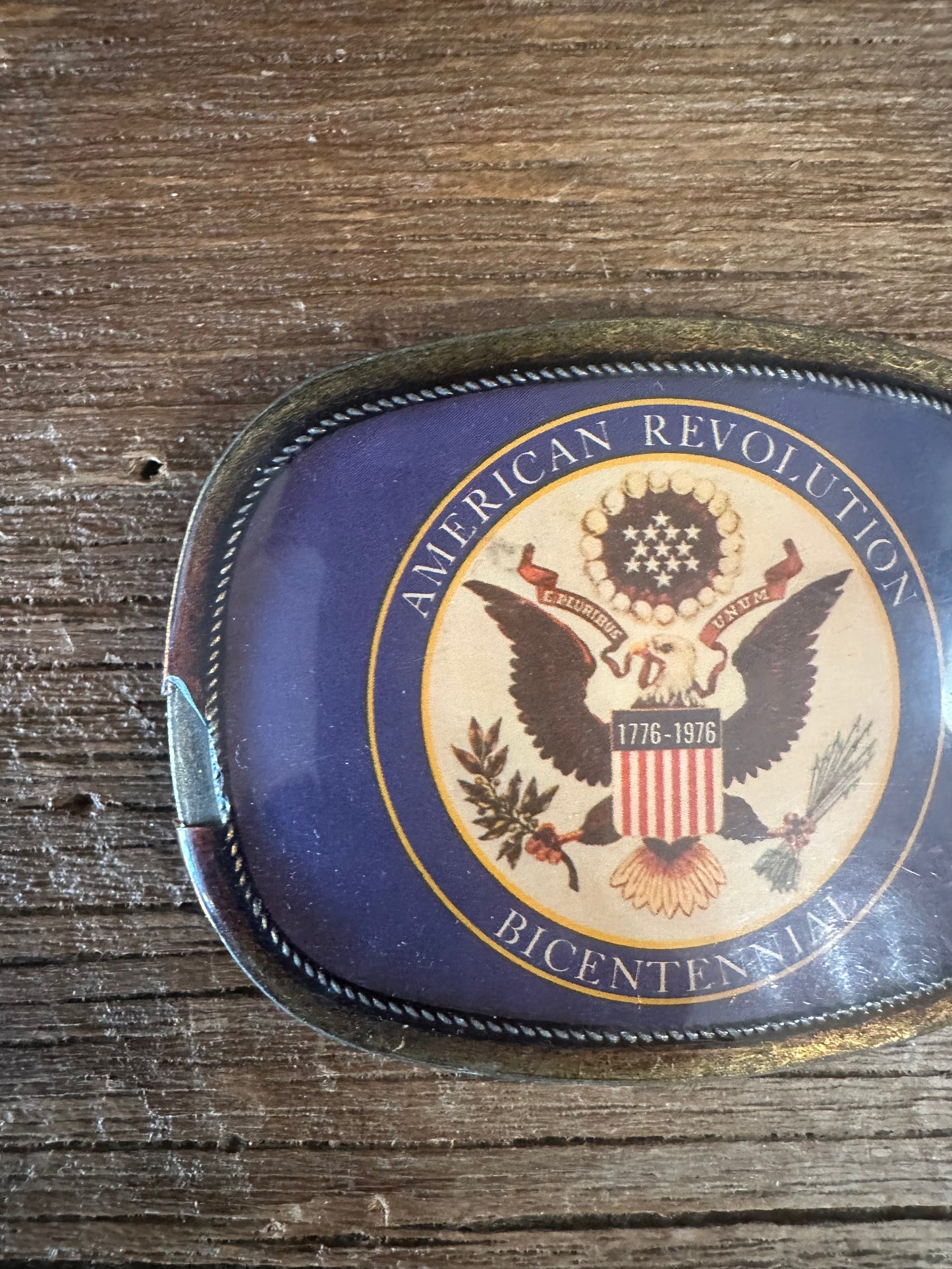 American Revolution Bicentennial Belt Buckle