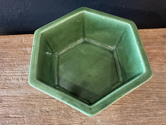 Green Hexagon Shaped Planter
