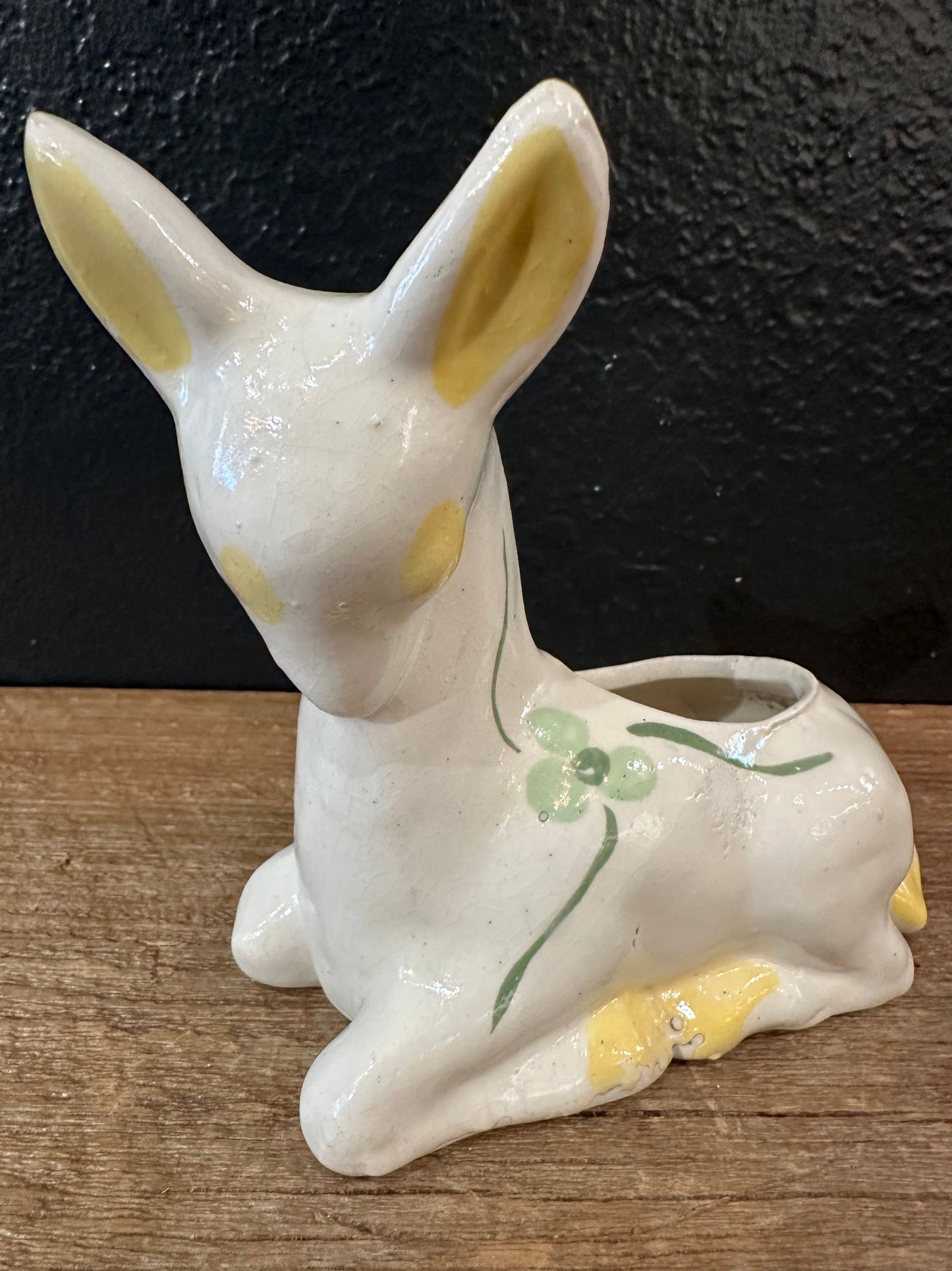 Vintage Ceramic Deer Planter