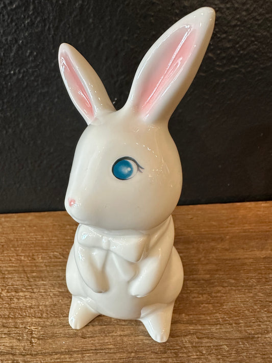 Ceramic Bunny ~ Egg In Basket