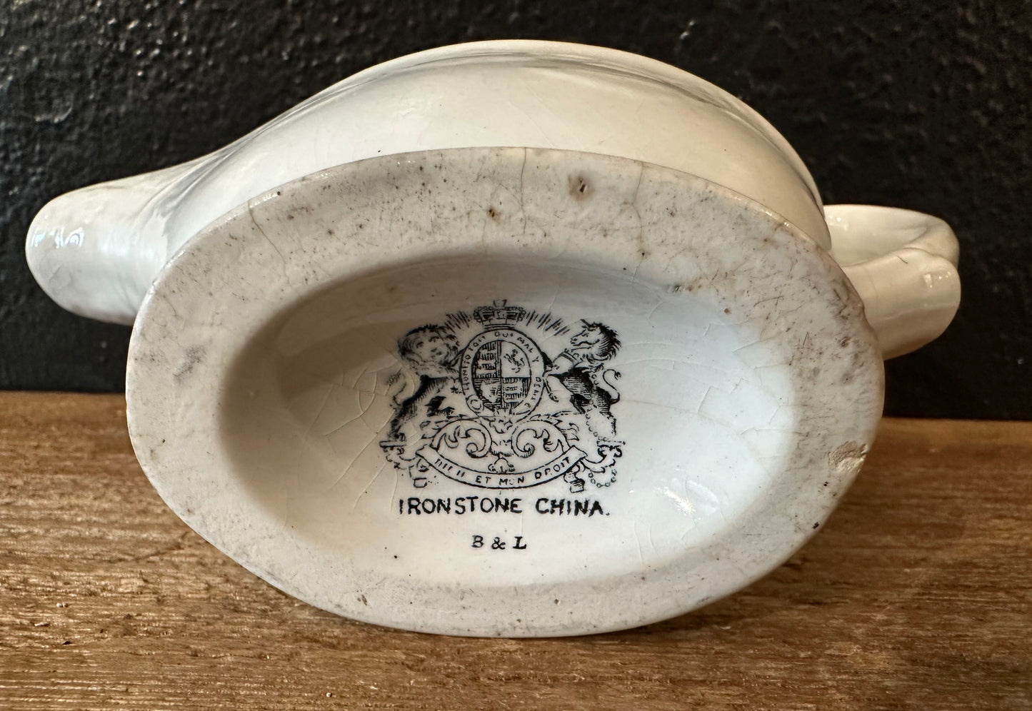 Antique Ironstone Gravy Boat