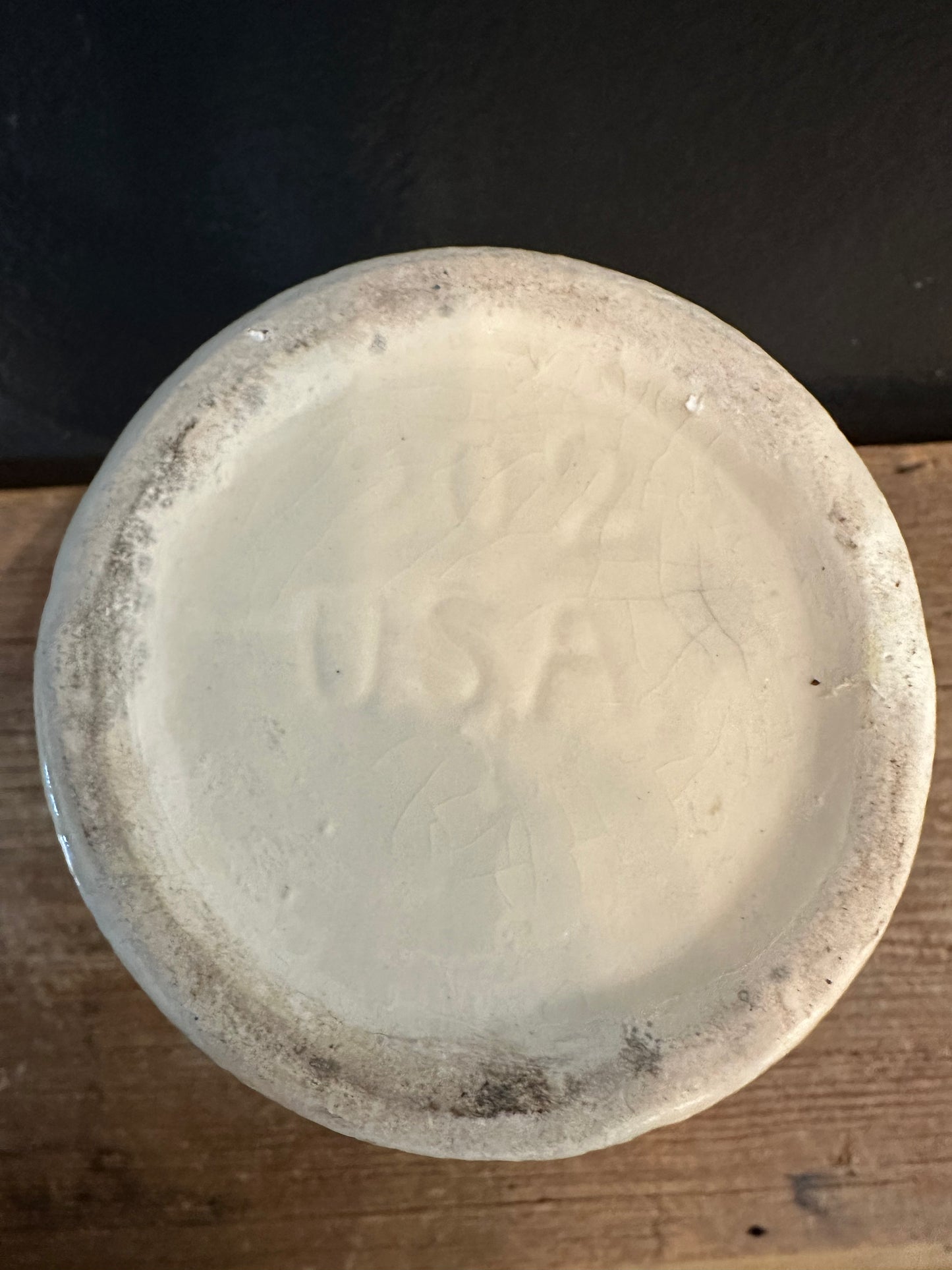 Vintage USA Creamy White Vase