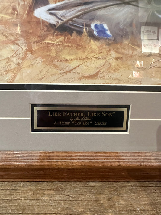 “Like Father Like Son” Framed Signed Print