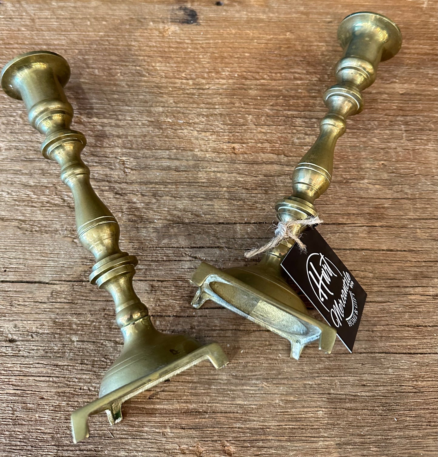 Pair Of Brass Candlesticks