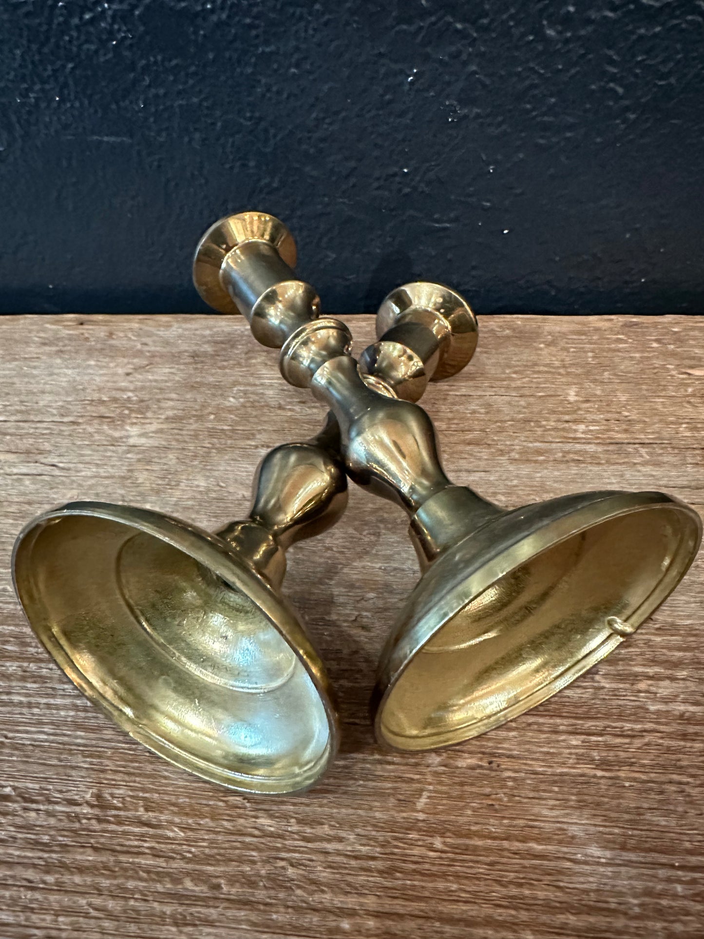 Pair Of Brass Candlesticks