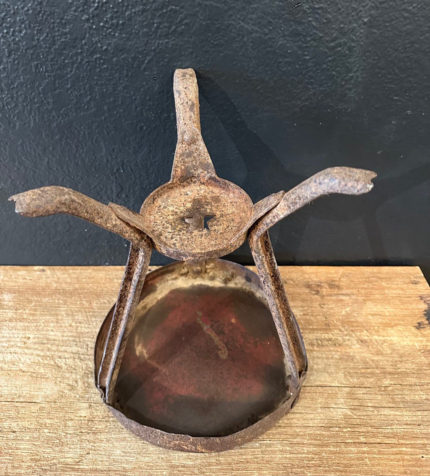 Antique Milking Stool | Star Accent
