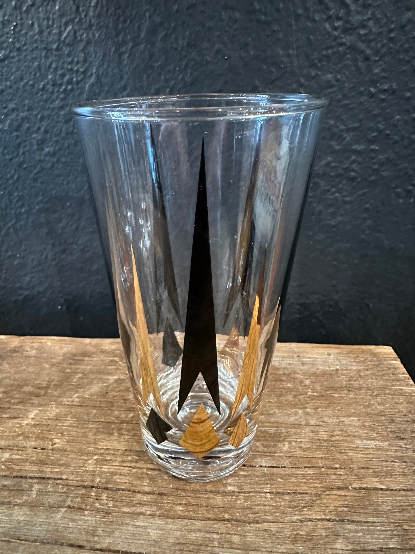 Vintage MCM ‘Golden Peaks’ Atomic Tumbler Glasses | Set of 4