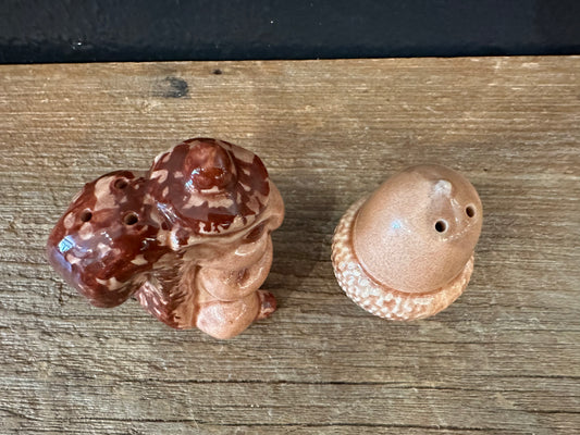 Vintage Squirrel Salt & Pepper Set