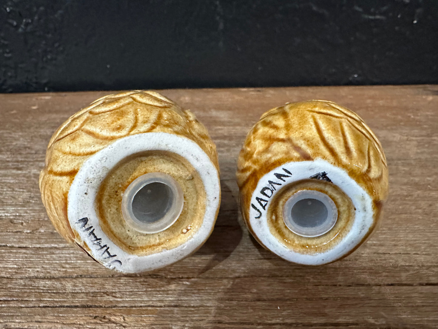 Vintage Blued Eyed Owl Salt & Pepper Set