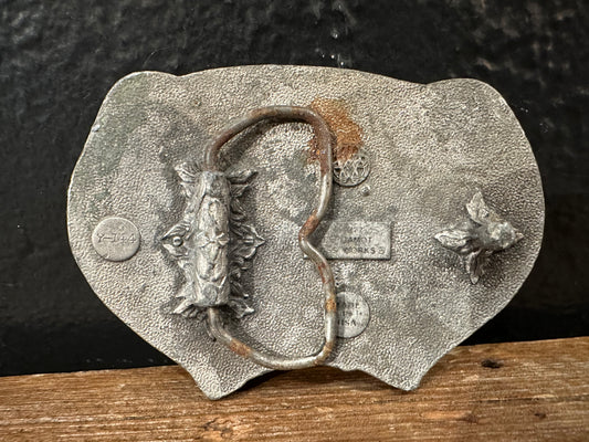 Vintage Deer Themed Belt Buckle