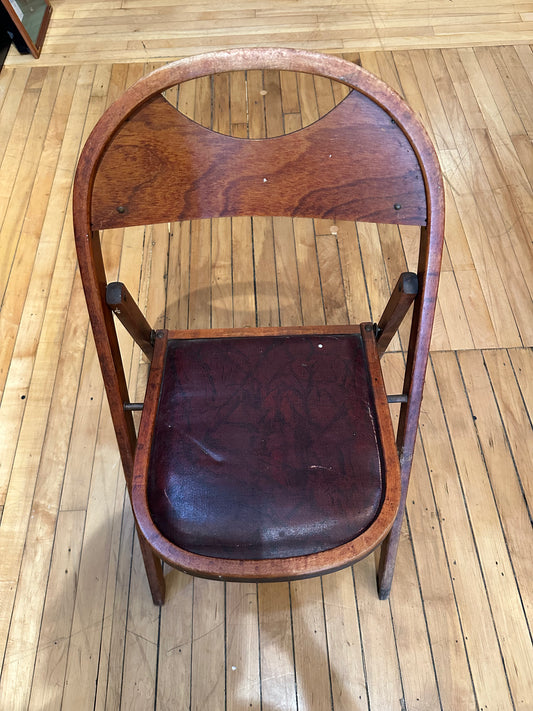 Vintage Wood Folding Chair