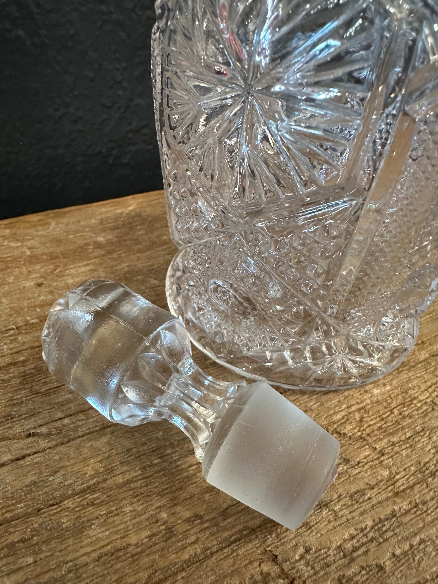 Vintage Cut Glass Decanter