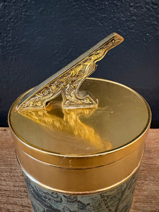 Vintage Map Themed Humidor