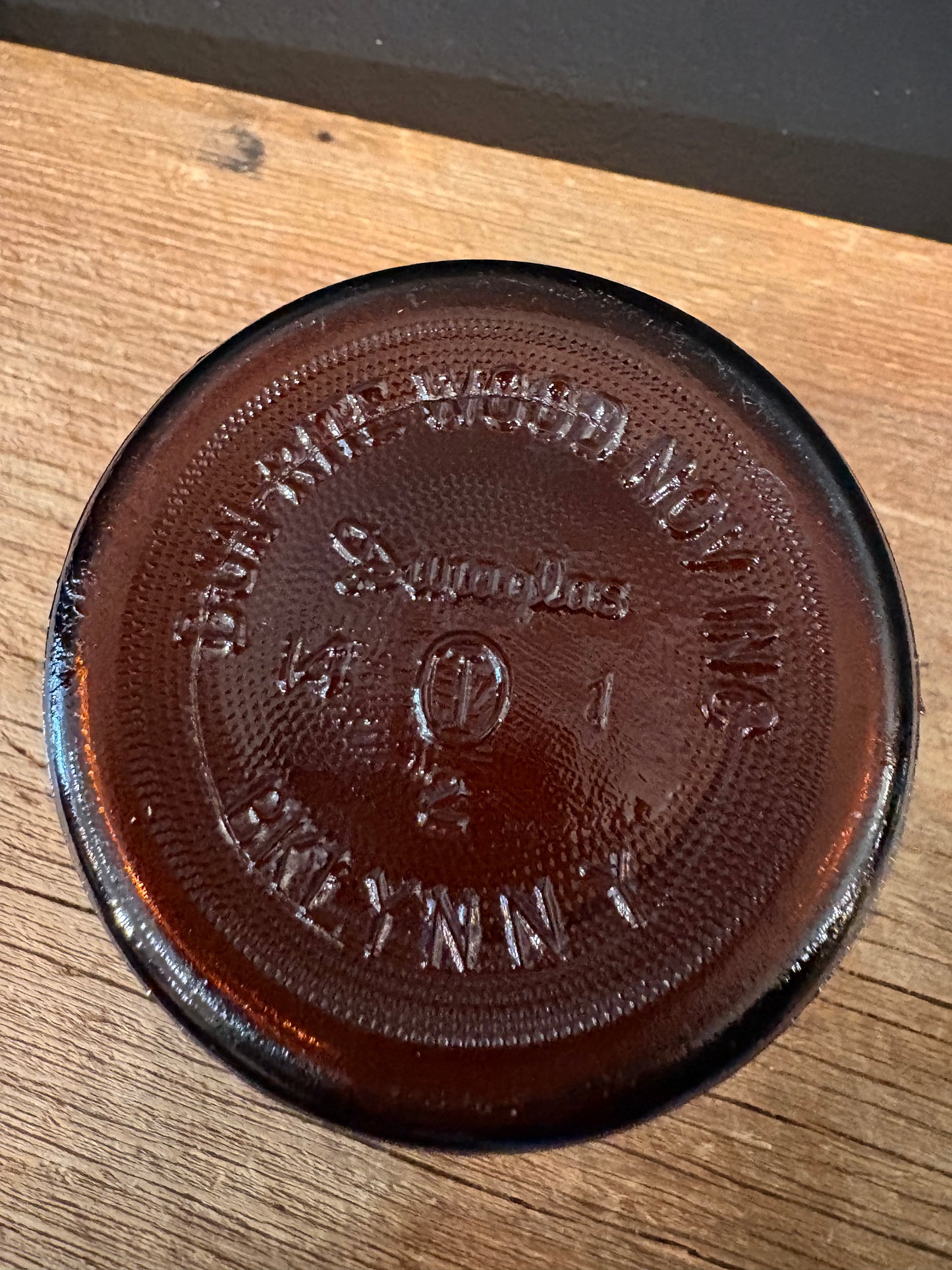 Amber Glass Jar Humidor