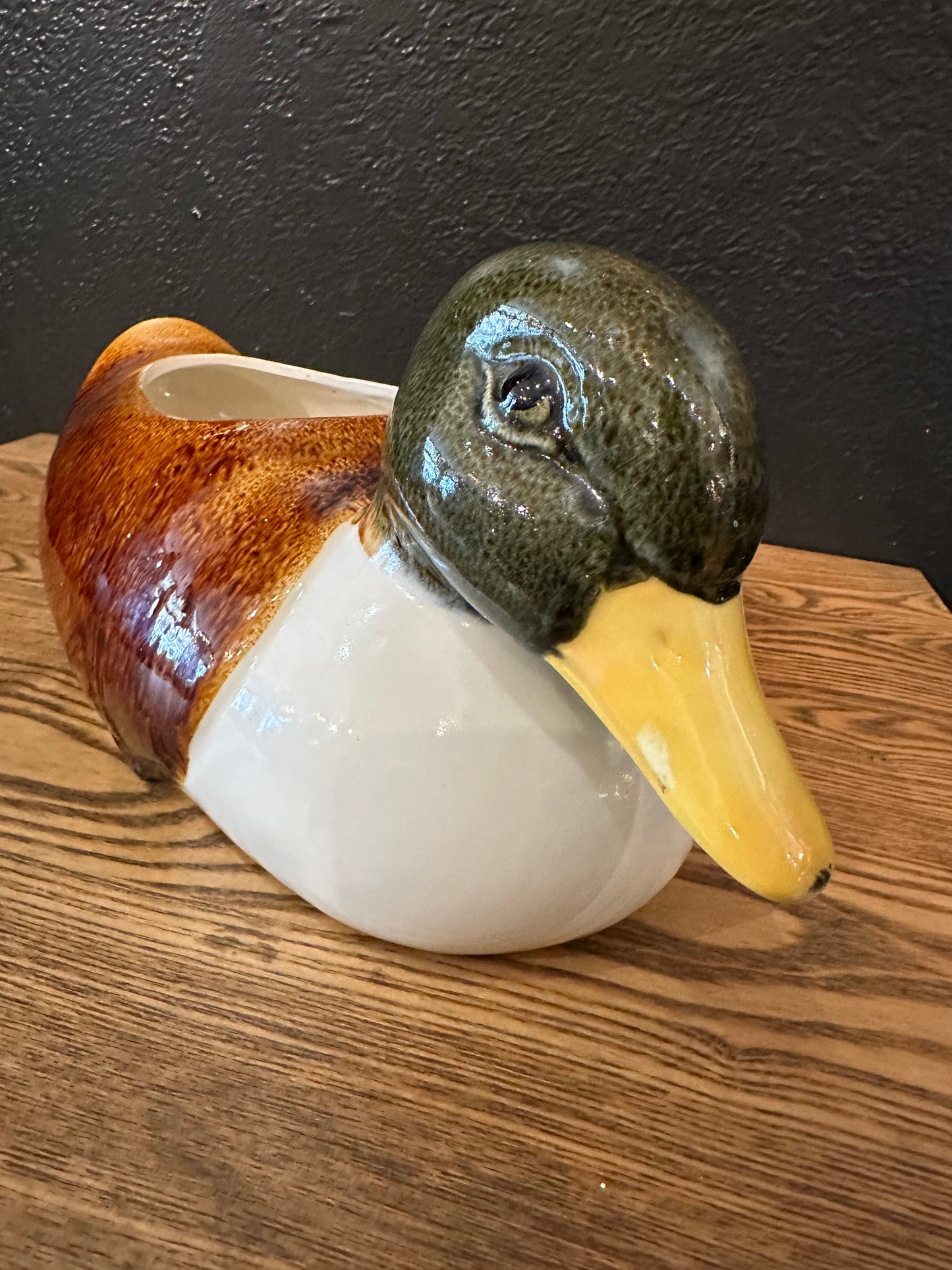 Vintage Mallard Duck Planter
