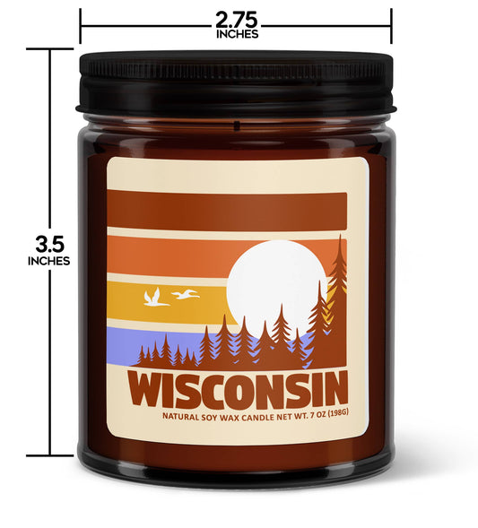 Wisconsin Ombre Sunset Soy Candle