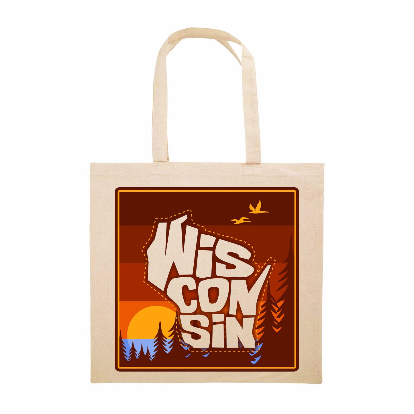 Wisconsin Stitch Ombre | Shopping Bag Wisconsin Tote