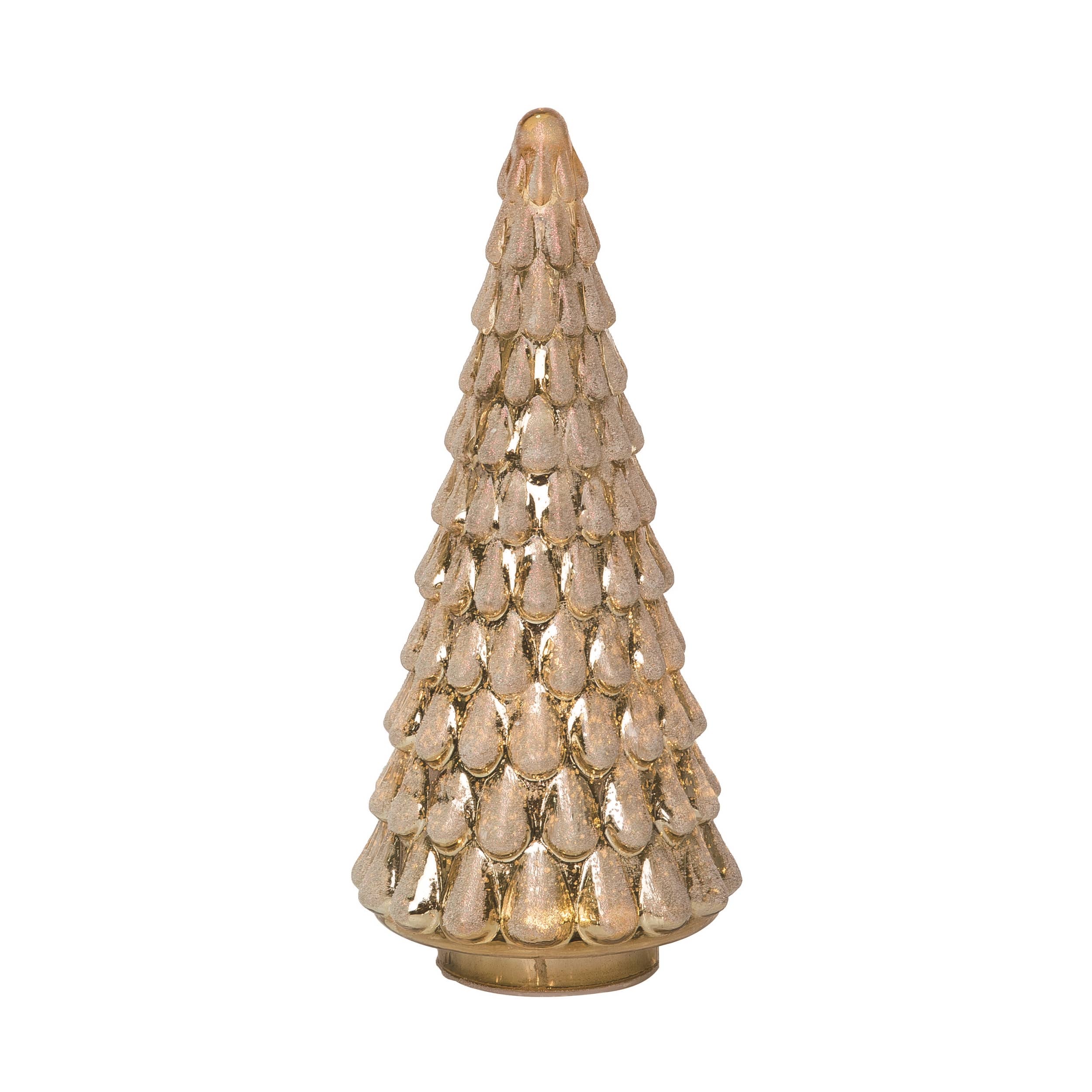 Glass Light Up Christmas Tree