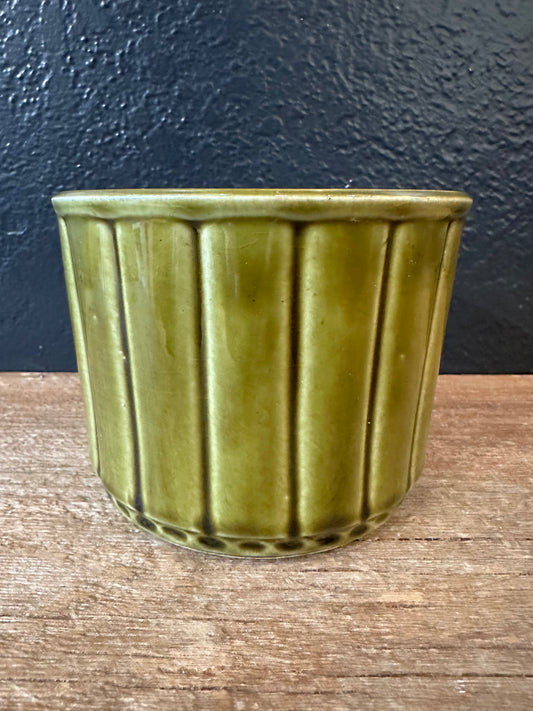 Vintage USA Olive Green Planter