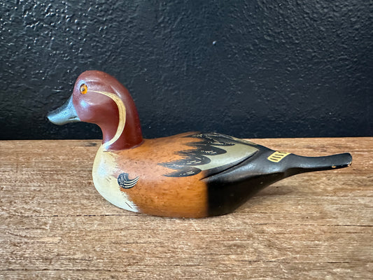 Vintage Hand Painted Wood Duck