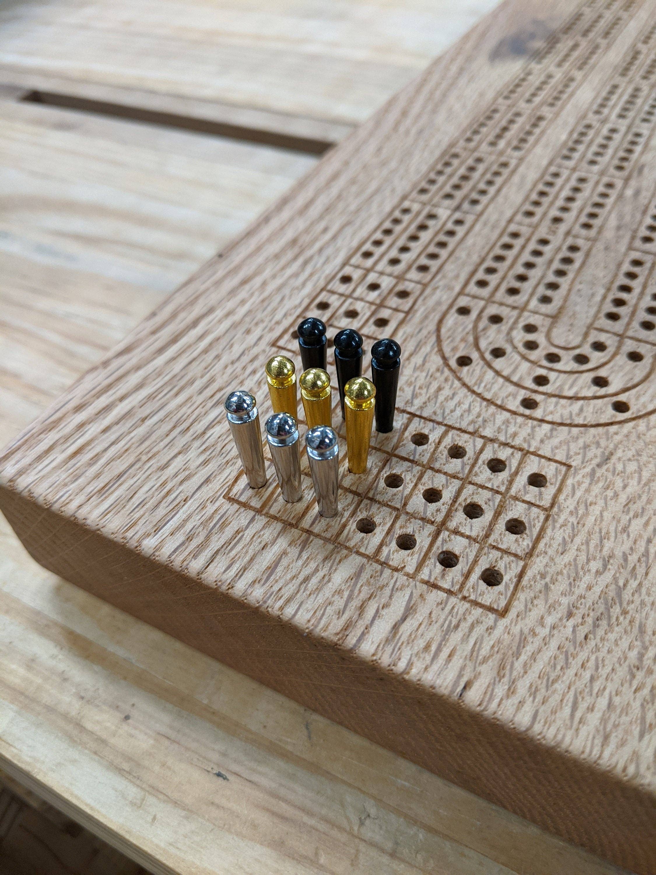 Live Edge Cribbage Board