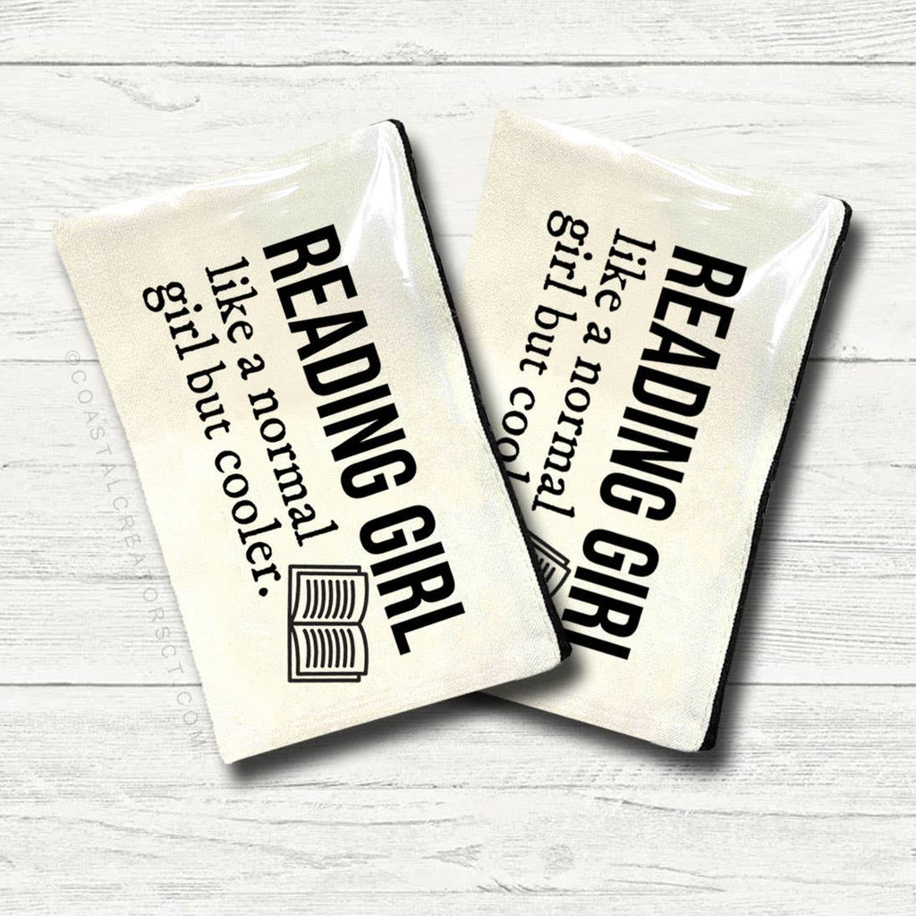 Reading Girl Zipper Bag