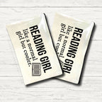 Reading Girl Zipper Bag