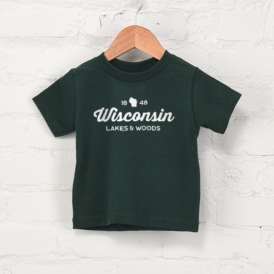 Wisconsin Lakes & Woods Kids T-Shirt