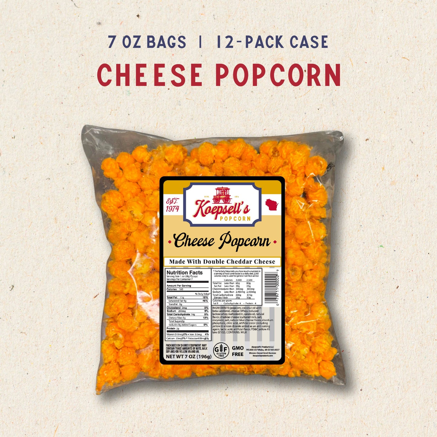 Koepsell's Cheese Popcorn