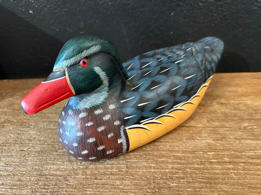 Hand Painted Drake Duck