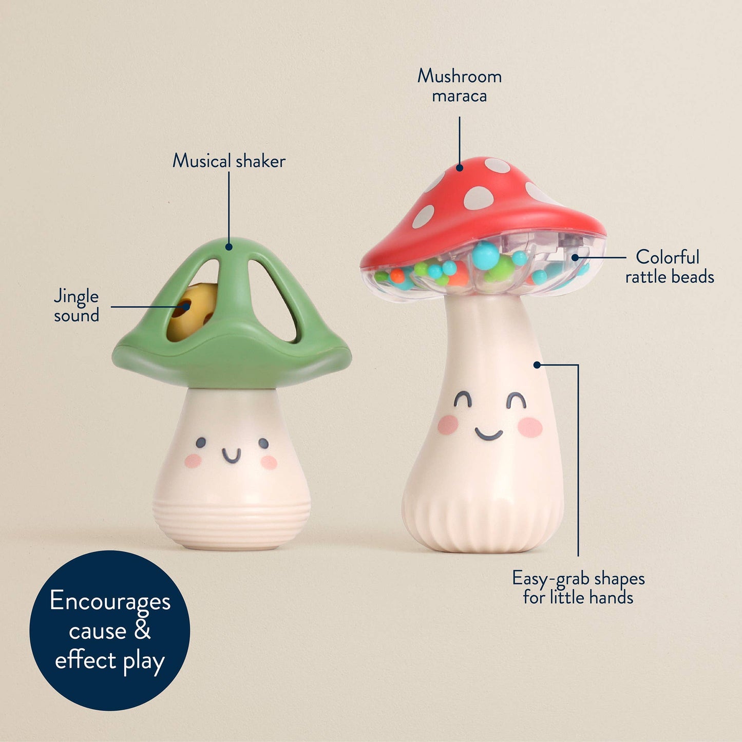 Mini Mushroom Maracas