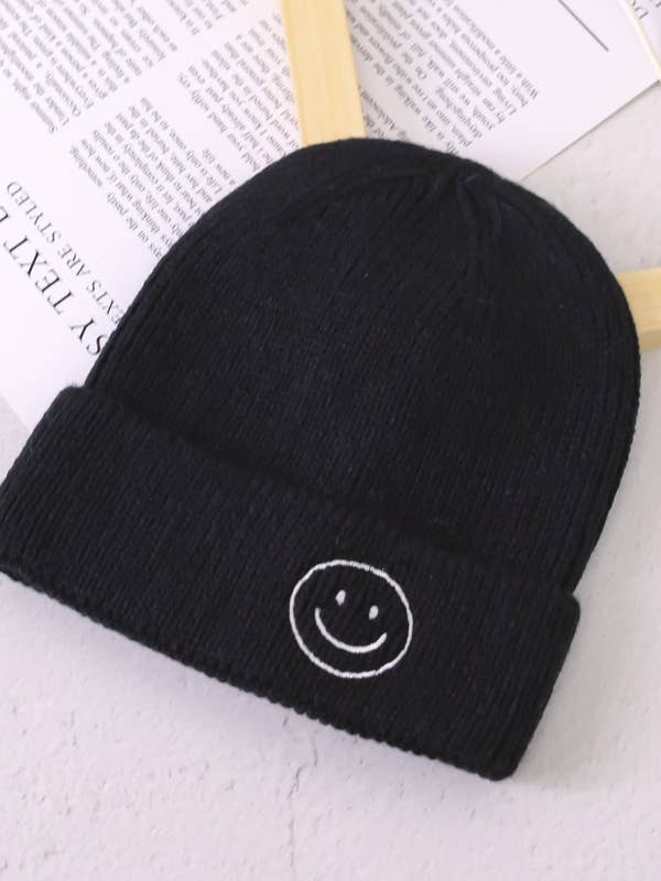 Kid's Smiley Face Beanie