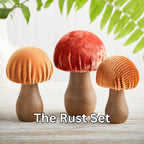 Handmade Velvet Mushrooms