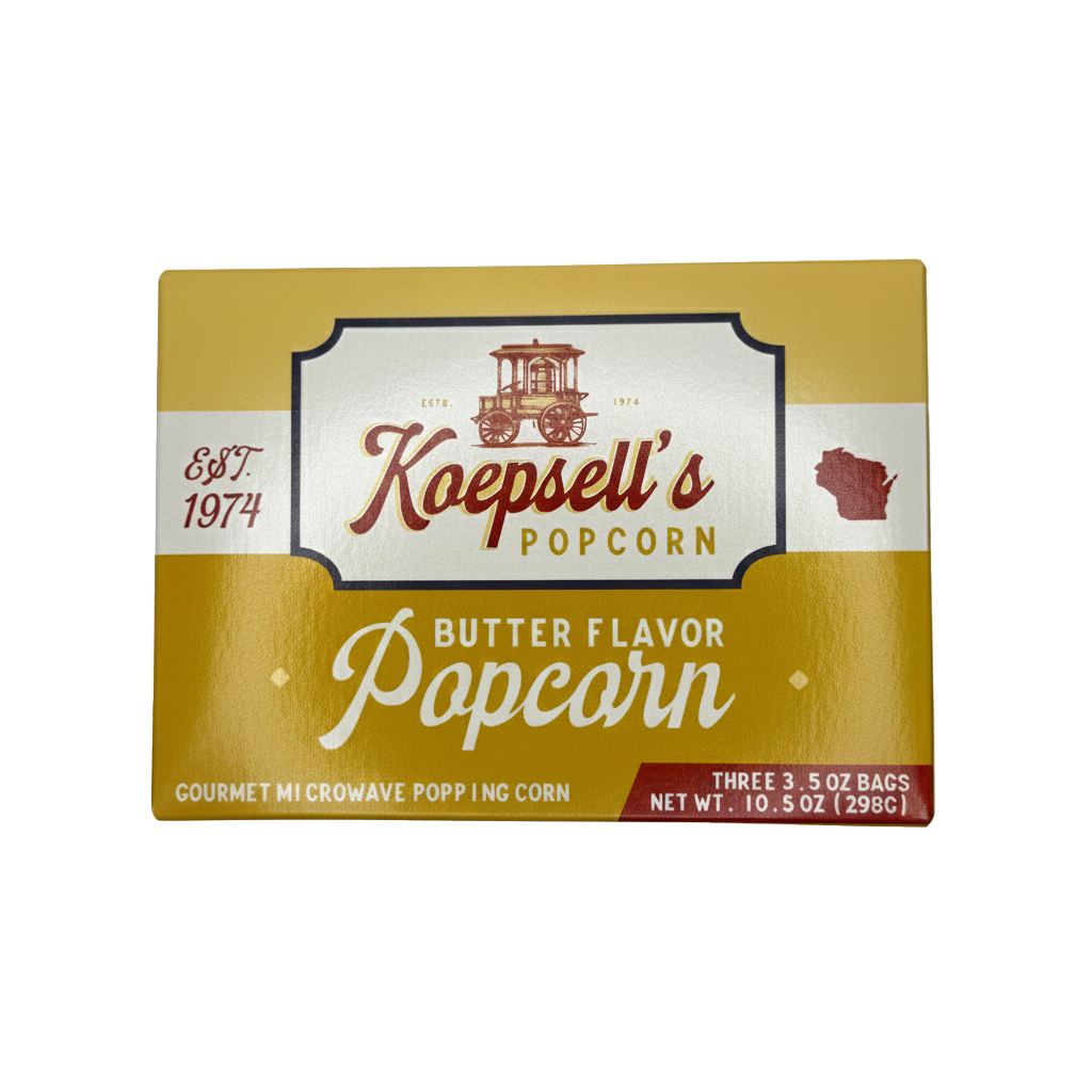 Koepsell's Butter Flavor Microwave Popcorn
