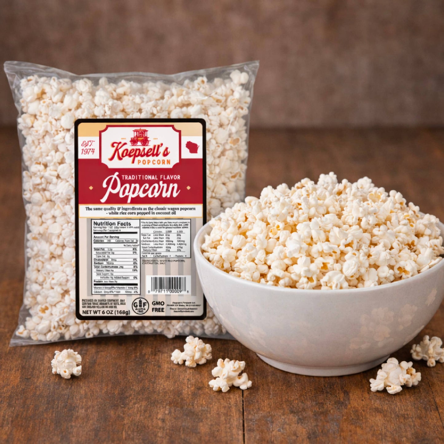Koepsell’s Traditional Popped Popcorn