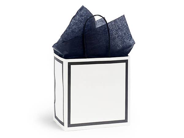 Black and White Luxe Borders Gift Bags