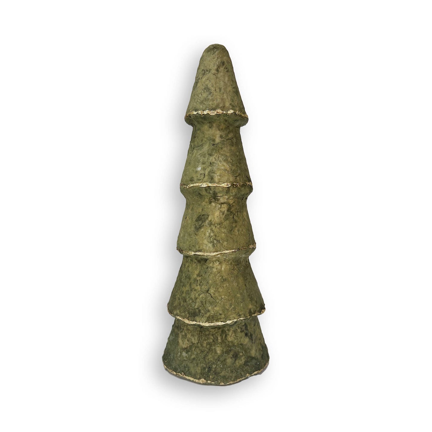 Green Paper Mache Trees