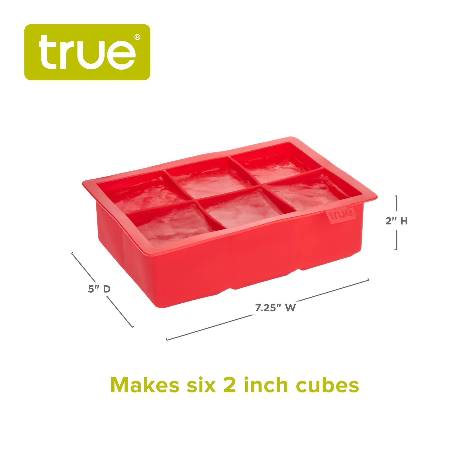 Colossal Silicone 2 inch Ice Cube Tray