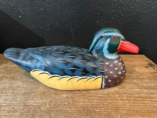 Hand Painted Drake Duck